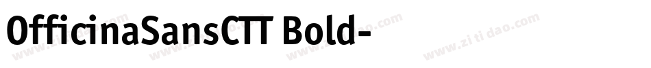 OfficinaSansCTT Bold字体转换